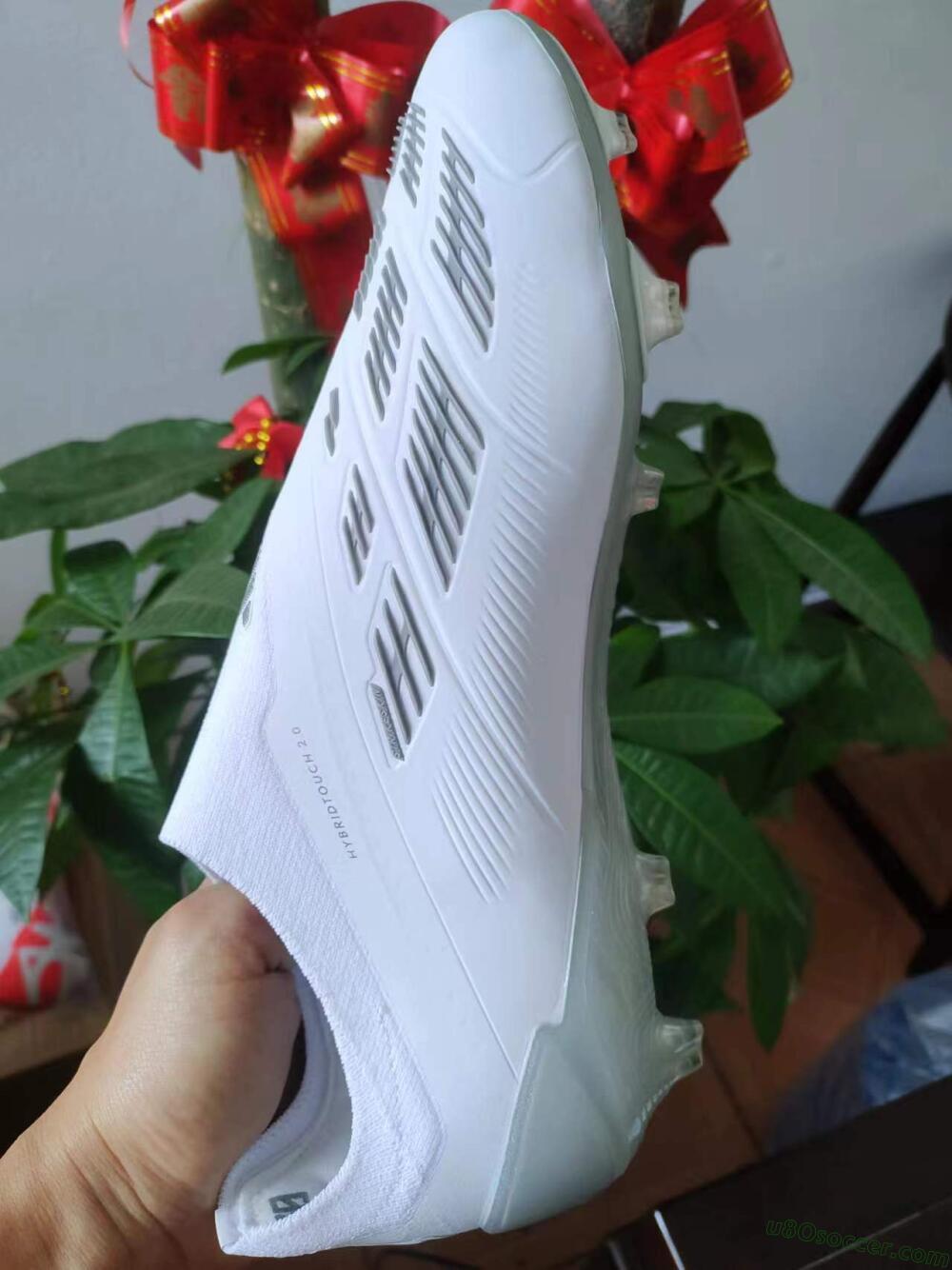 Ultimate Precision: White, Grey, Silver FG Firm Ground Soccer